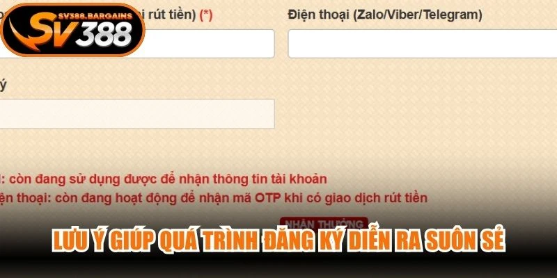 Lưu ý giúp quá trình đăng ký diễn ra suôn sẻ